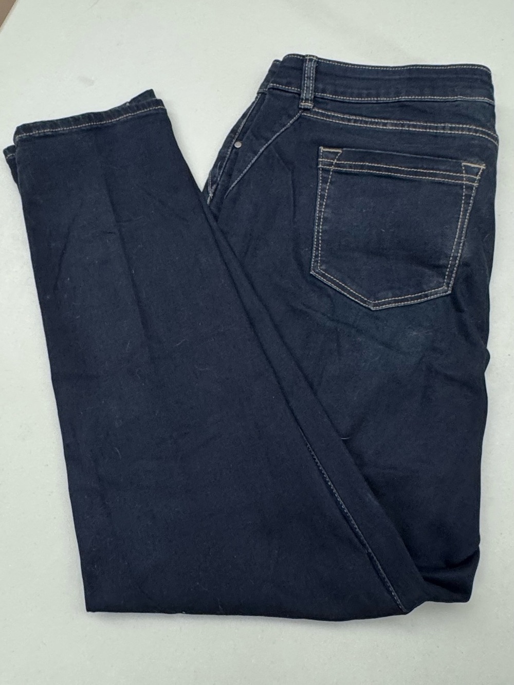 croft & barrow Women’s Skinny Jeans Stretch Denim Dark Navy Blue jeans